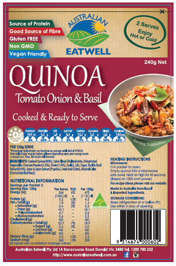 Quinoa Tomato Onion Basil image